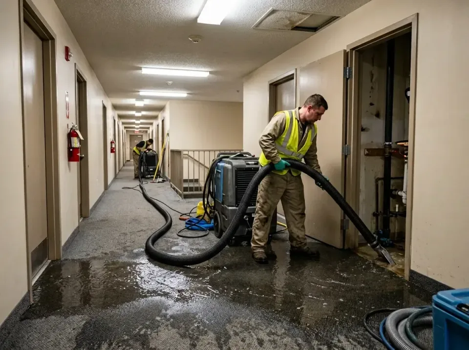multi-unit-apartment-hallway-f-005 — frequently asked questions, Emergency Burst Pipe Water Extraction & Removal in Port Rea…